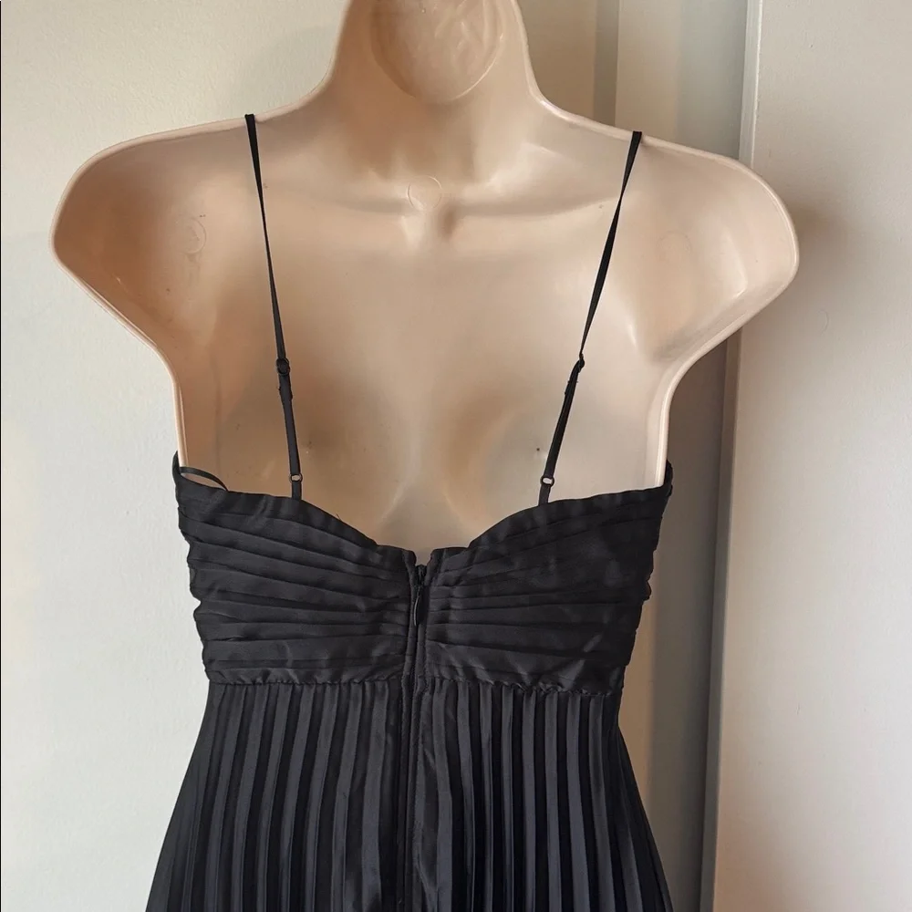 Abercrombie & Fitch Elegant Black Pleated Maxi Dress size XXS